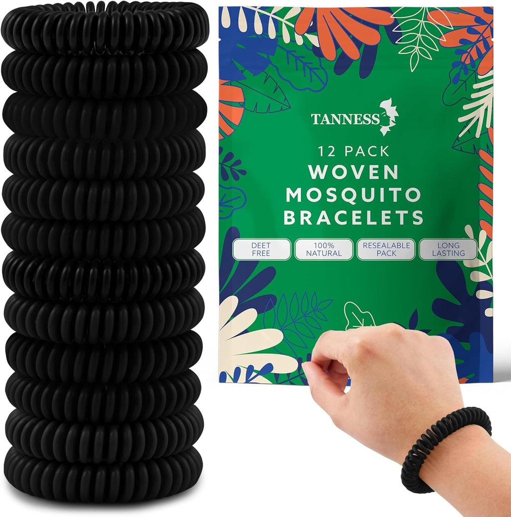 Mosquito Repellent Bracelets-Health & Wellness-TANNESS-Black-DREIBACH