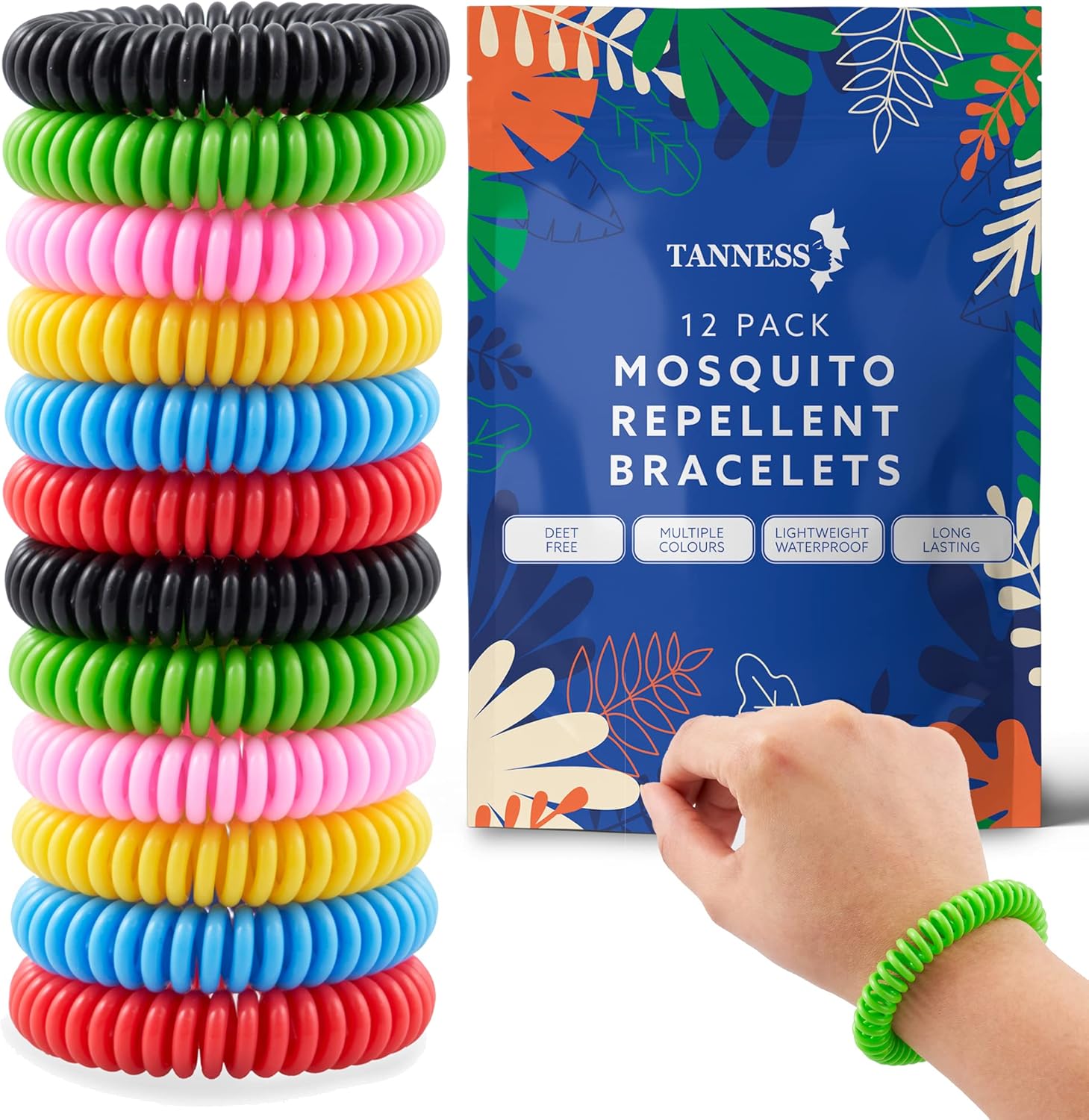 Mosquito Repellent Bracelets-Health & Wellness-TANNESS-Multicolor-DREIBACH