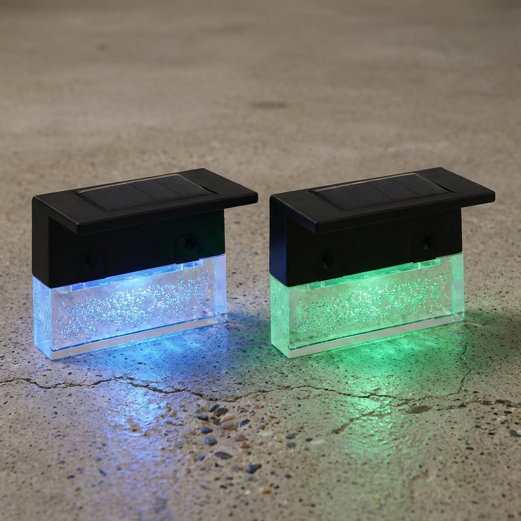 Multicolour Solar Pathway Lights-Garden & Outdoor-GloBrite-Pack of 2-DREIBACH