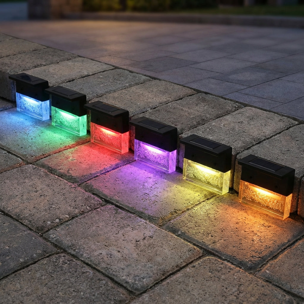 Multicolour Solar Pathway Lights-Garden & Outdoor-GloBrite-Pack of 2-DREIBACH