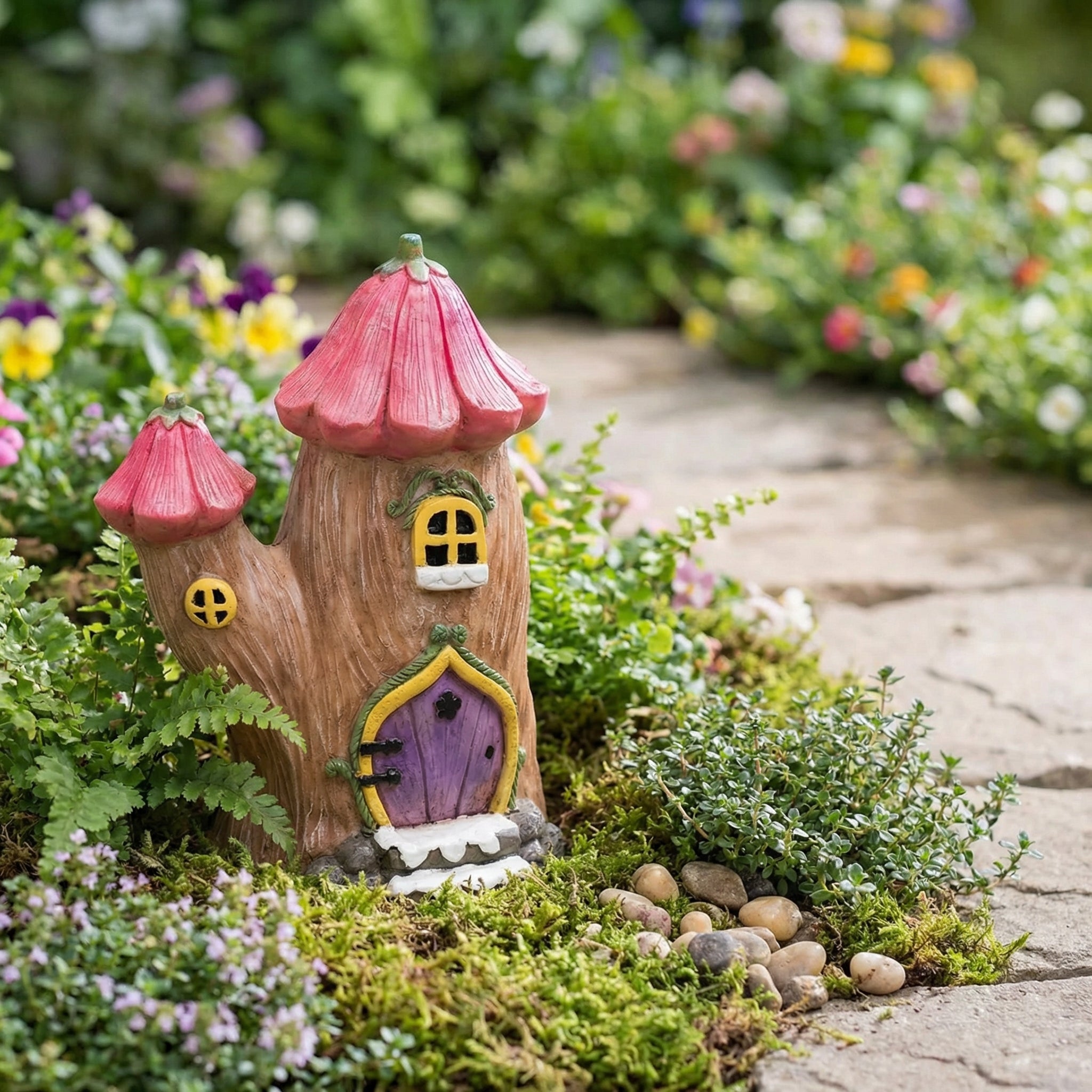 Mushroom House Garden Ornament-Garden & Outdoor-Pelle & Sol-DREIBACH