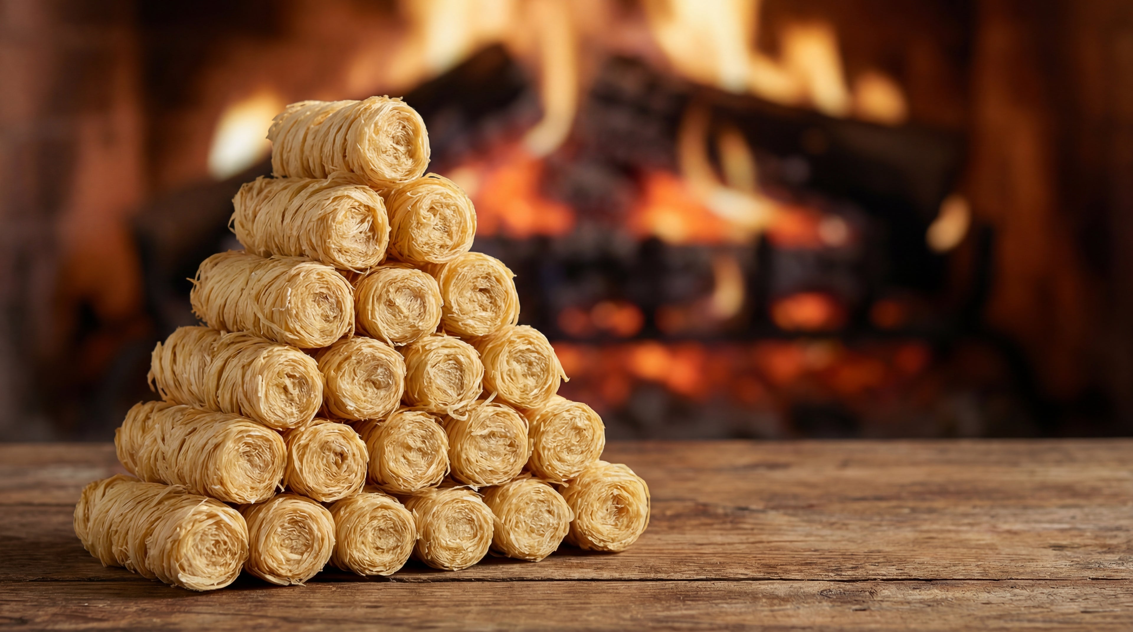 Natural Wood Wool Firelighters-Garden & Outdoor-Pelle & Sol-200-DREIBACH