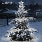 Outdoor Waterfall LED Curtain Lights-Christmas Decor-GloBrite-Warm White-DREIBACH