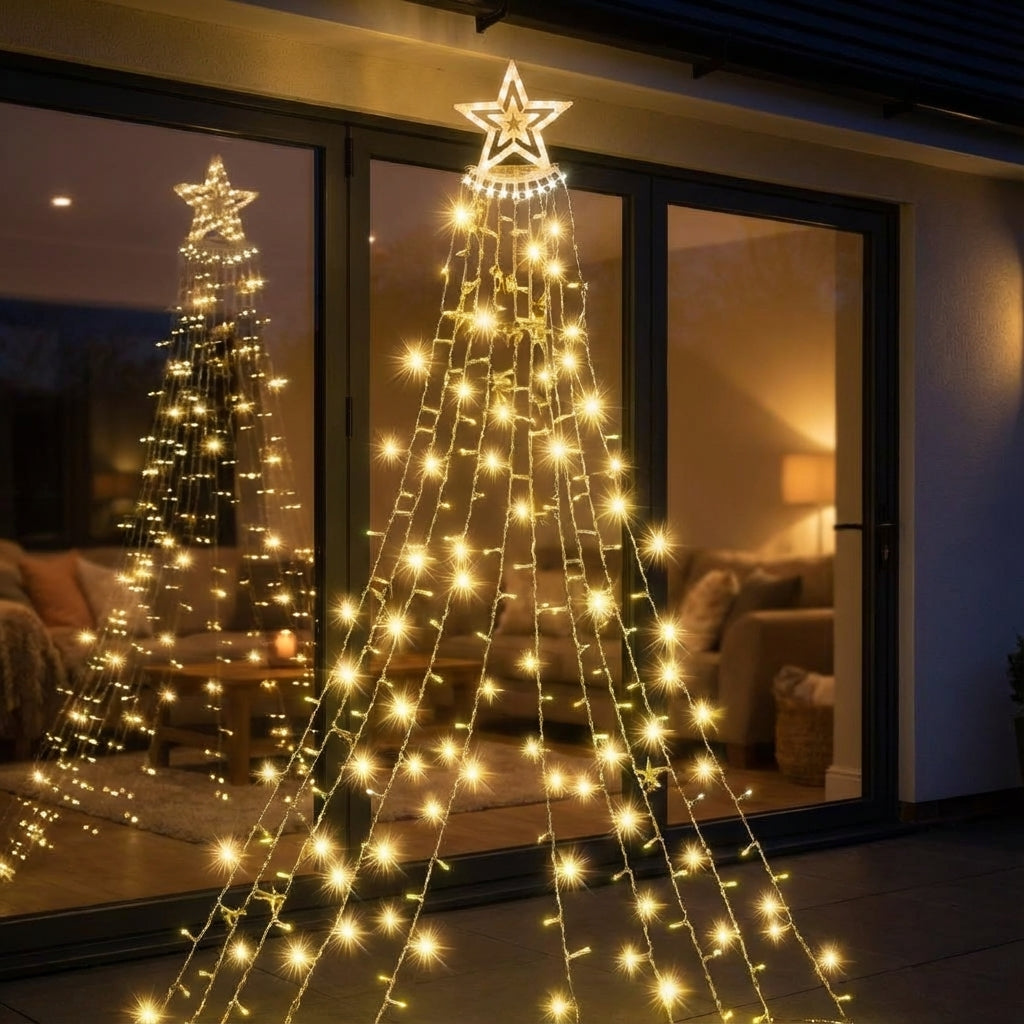 Outdoor Waterfall LED Curtain Lights