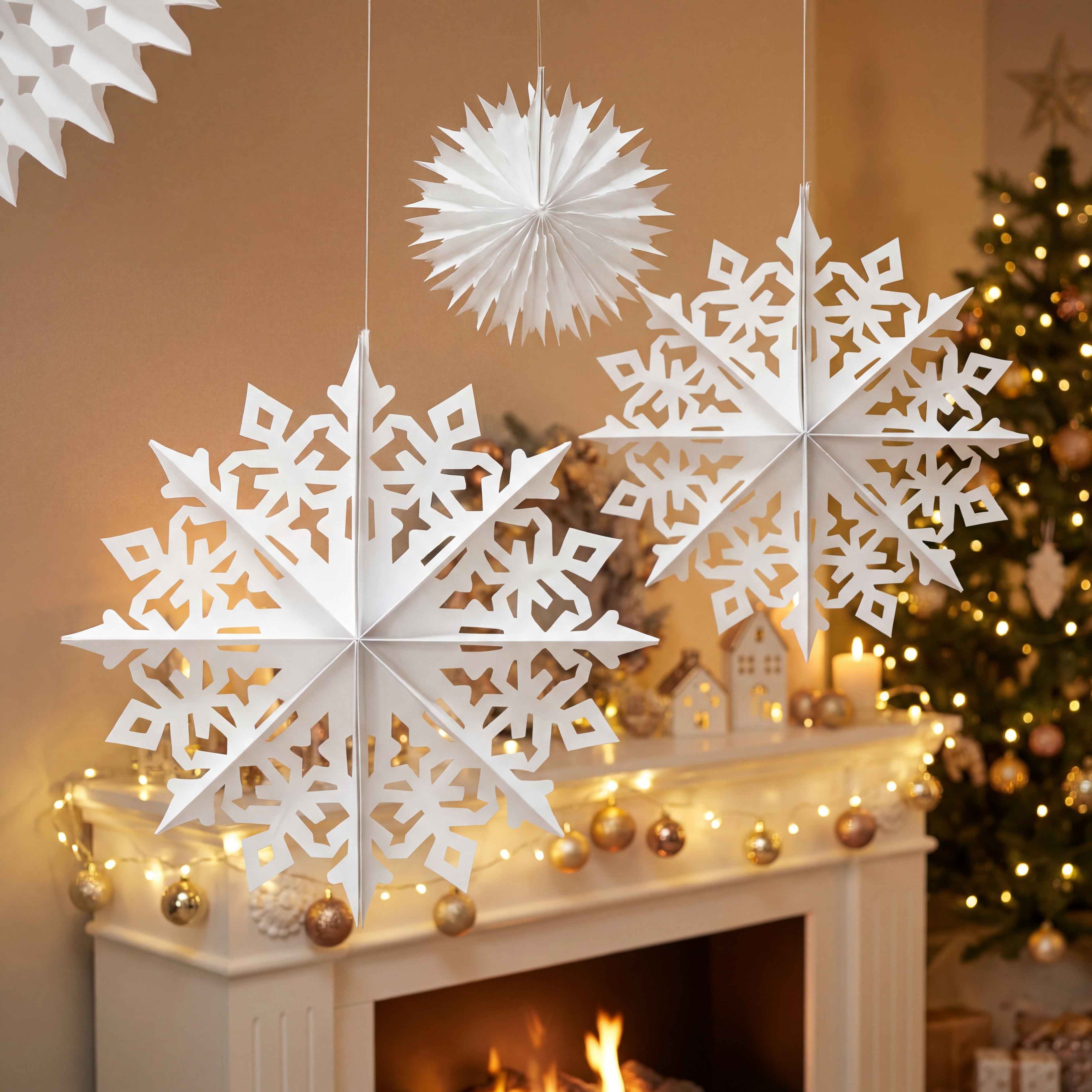 Paper Snowflake Decorations-Christmas Decor-SA Products-DREIBACH