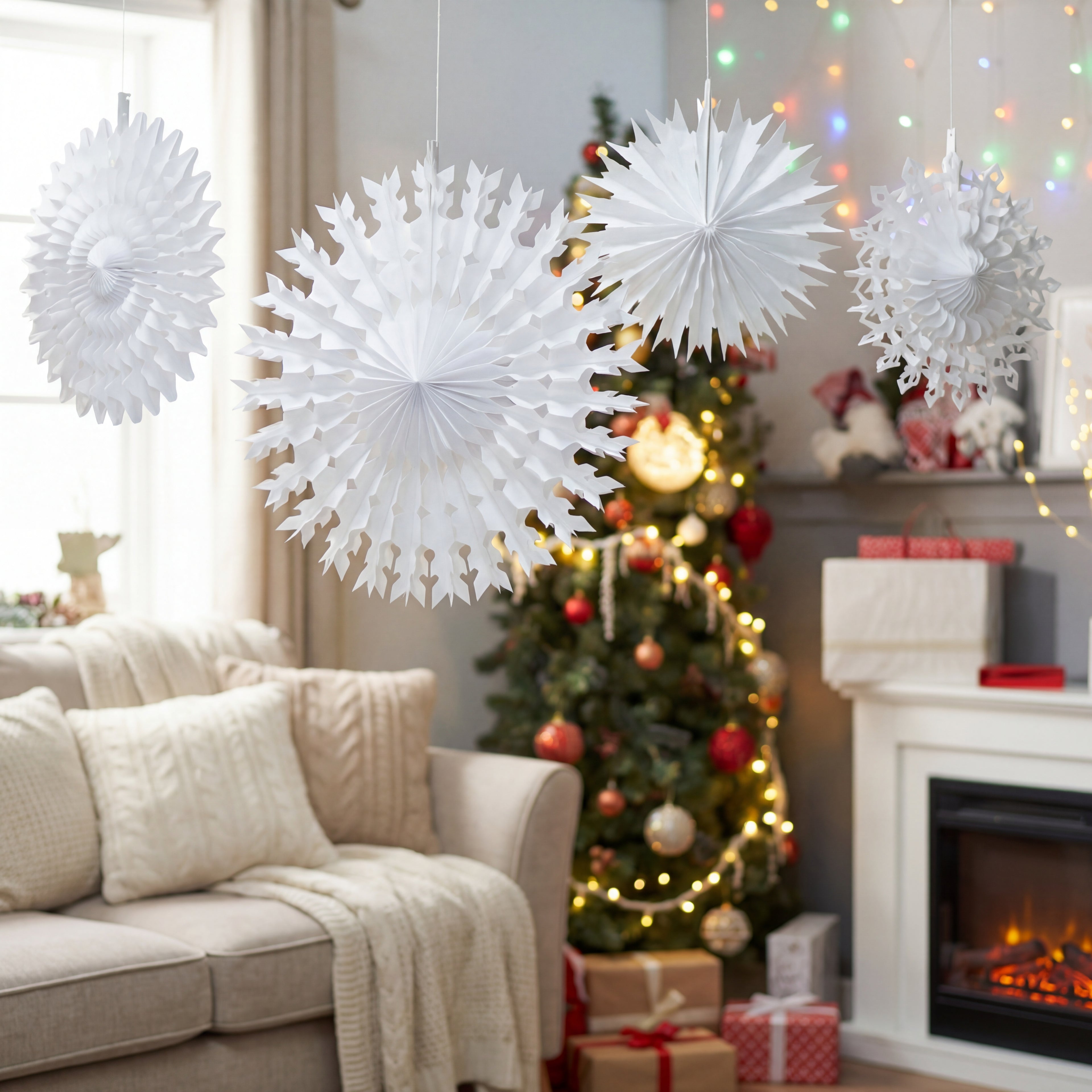 Paper Snowflake Decorations-Christmas Decor-SA Products-DREIBACH