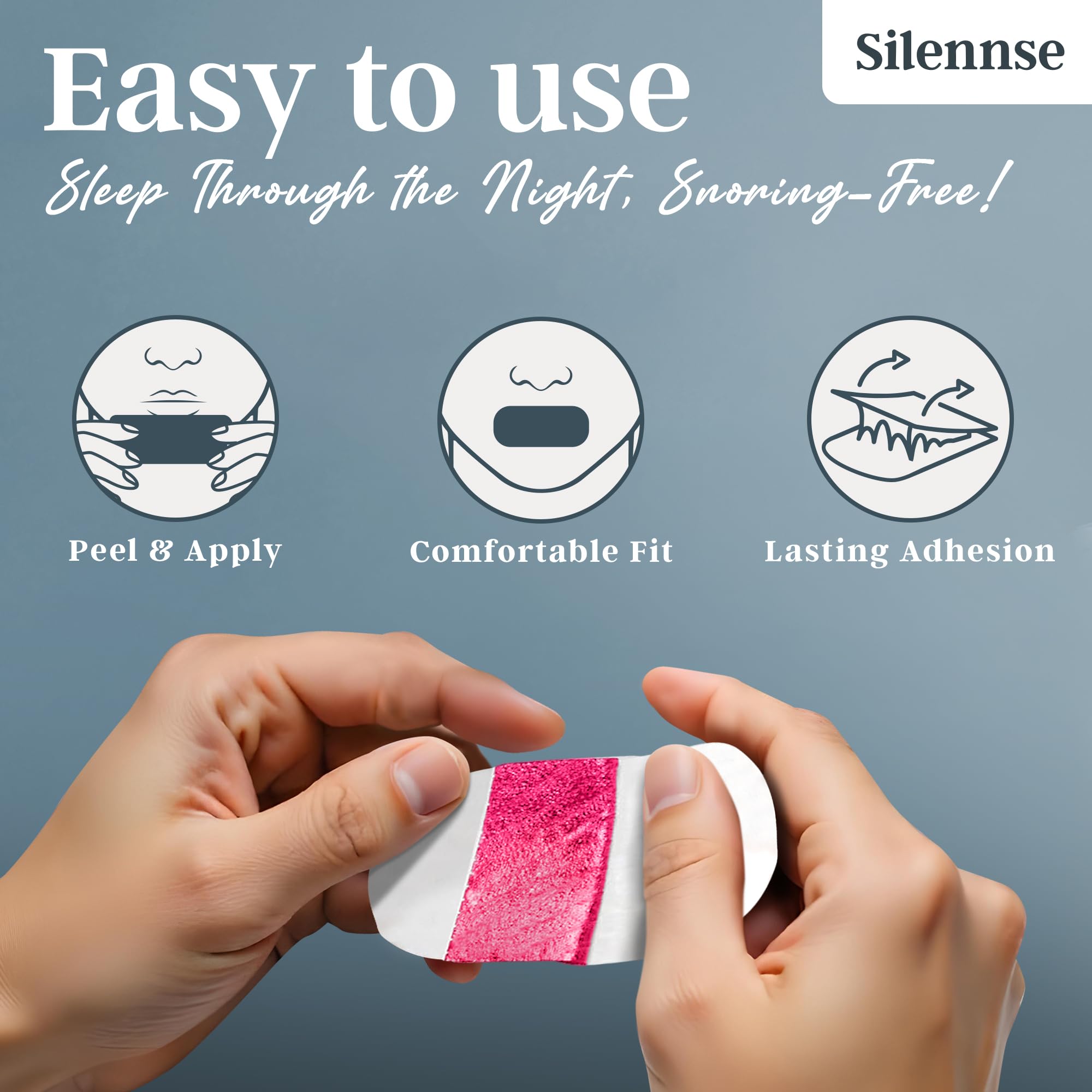 Pink Sleep Mouth Tapes-Health & Wellness-Silennse-DREIBACH