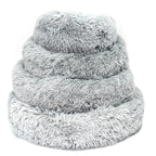 Plush Donut Pet Bed-Pet Supplies-Fur & Bone-Dark Grey-40cm-DREIBACH