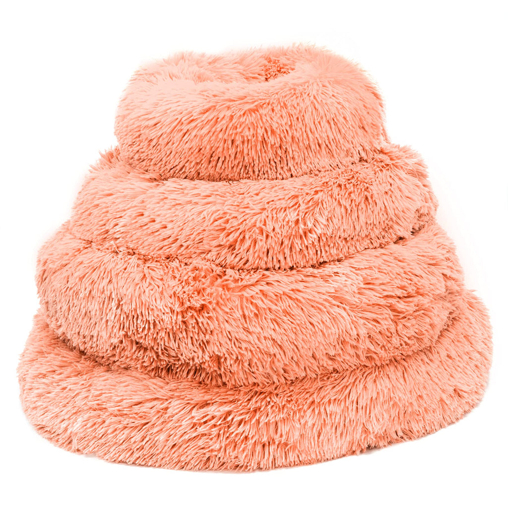Plush Donut Pet Bed-Pet Supplies-Fur & Bone-Dark Grey-40cm-DREIBACH