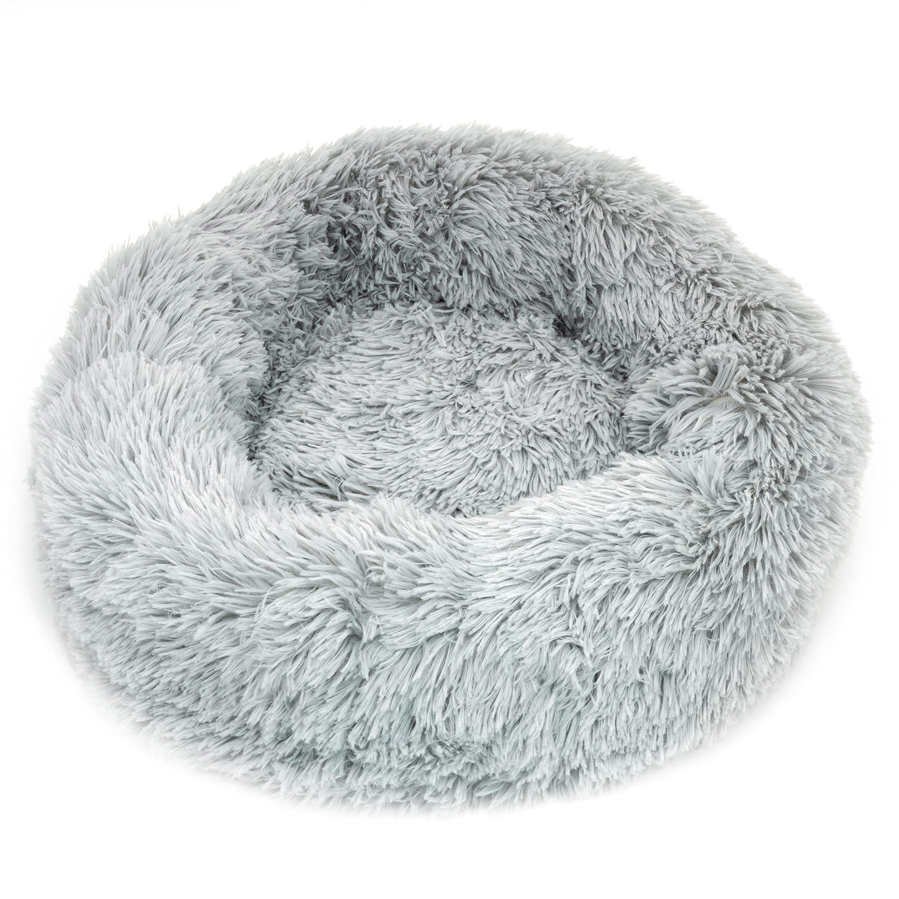 Plush Donut Pet Bed-Pet Supplies-Fur & Bone-Grey-40cm-DREIBACH