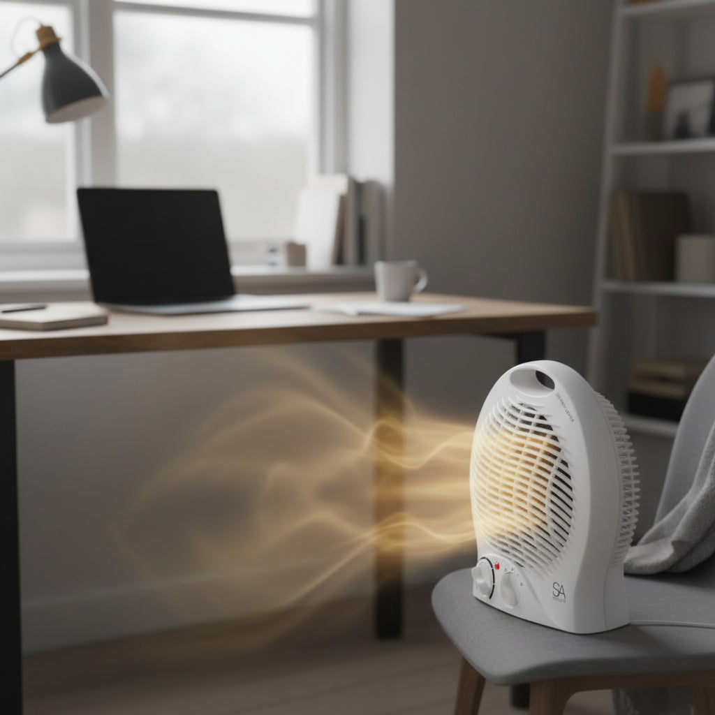 Portable Dual Function Fan Heater-Home & Living-SA Products-Blue-Upright Heater-DREIBACH