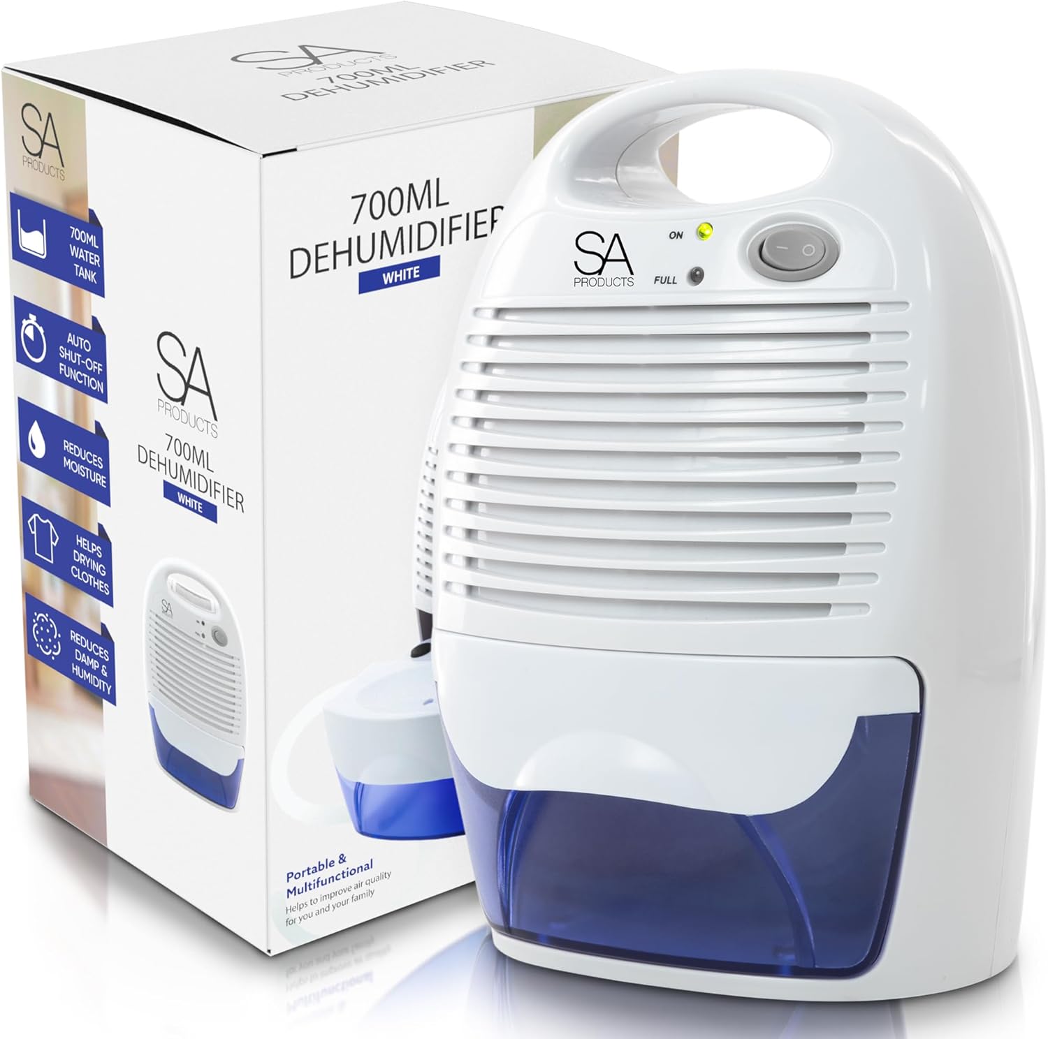 Portable Home Dehumidifier-Home & Living-SA Products-Cool White-700ml-DREIBACH