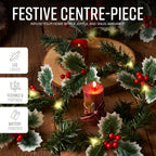 Pre-Lit Berry Christmas Garland-Christmas Decor-GloBrite-DREIBACH