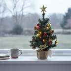 Pre Lit Mini Christmas Tree 45/60 CM-Christmas Decor-GloBrite-45cm - Multicolor-DREIBACH