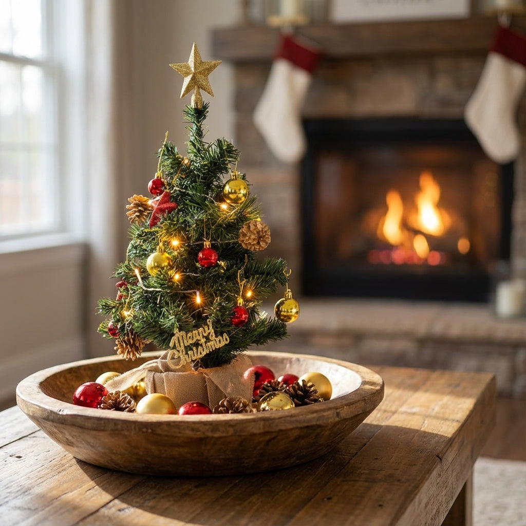 Pre Lit Mini Christmas Tree 45/60 CM