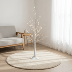Pre-Lit White Birch Twig Tree-Christmas Decor-GloBrite-6ft-DREIBACH