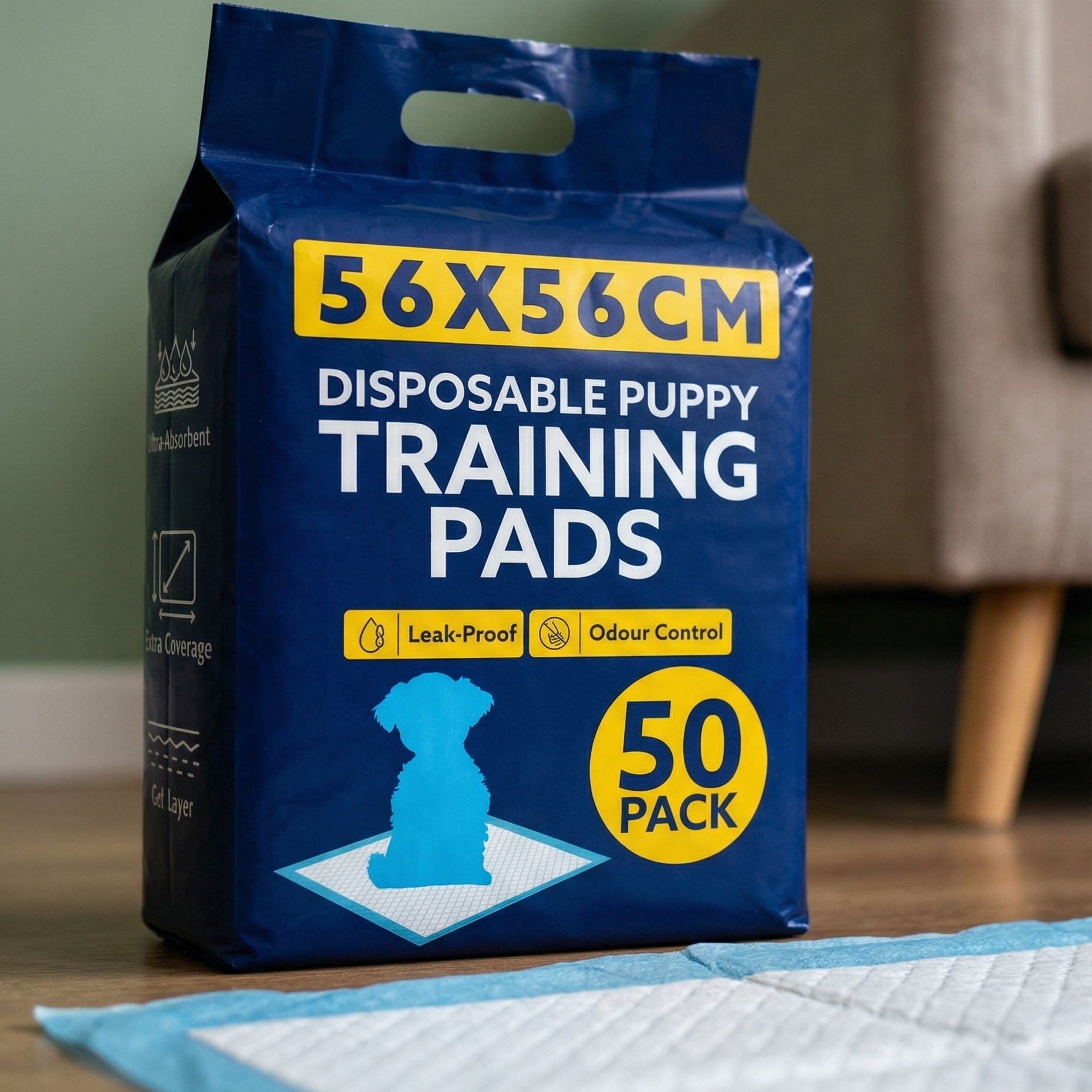Puppy Training Pads-Pet Supplies-SA Products-50 Pack-DREIBACH