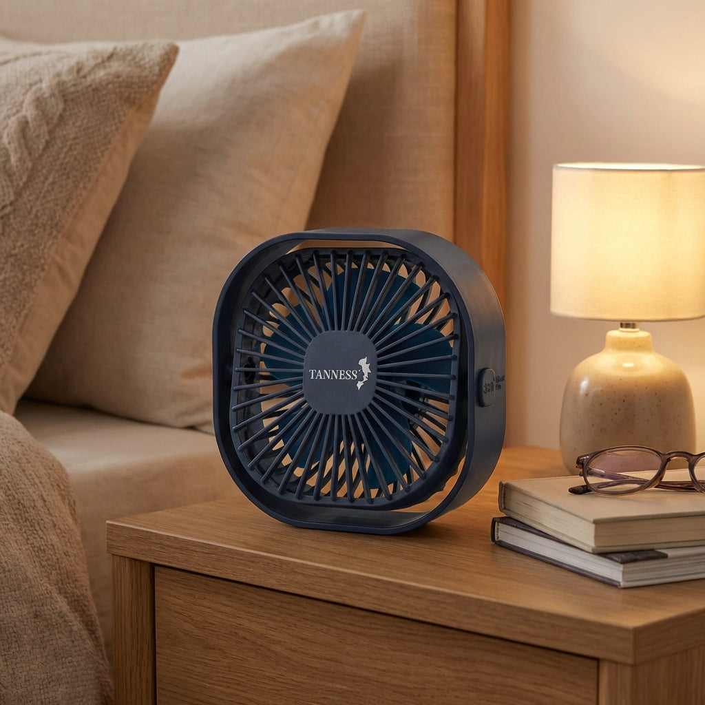 Quiet USB Desk Fan-Home & Living-TANNESS-Grey-DREIBACH