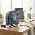 Quiet USB Desk Fan-Home & Living-TANNESS-Grey-DREIBACH