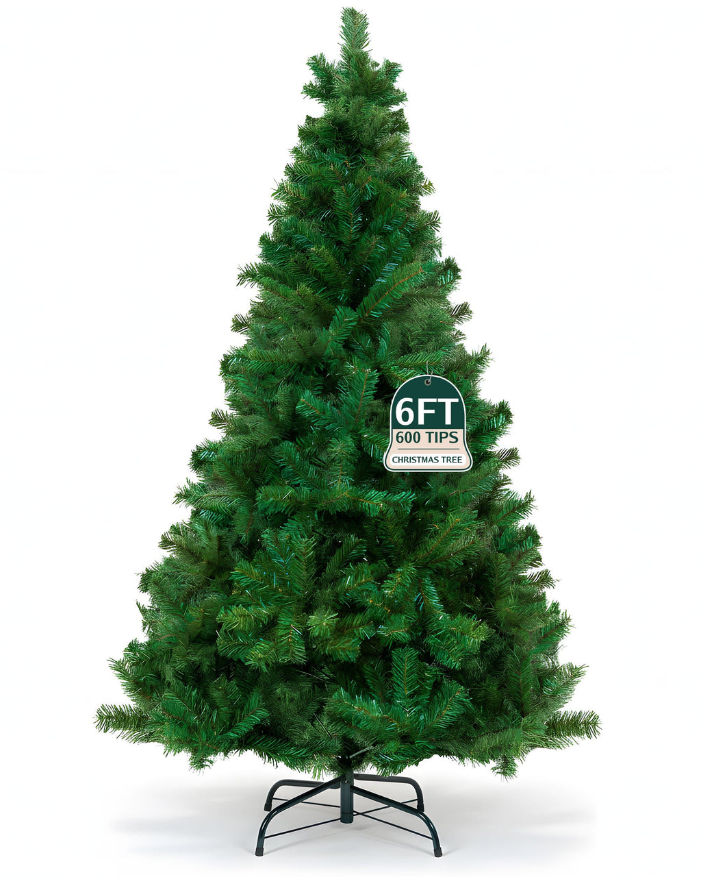Realistic Artificial Christmas Tree-Christmas Decor-Pelle & Sol-6ft-600 Tips-DREIBACH