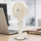 Rechargeable Handheld Fan-Home & Living-SA Products-Cool White-DREIBACH