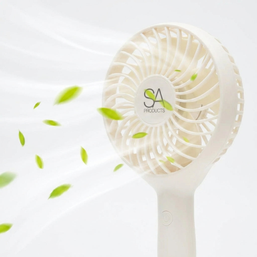 Rechargeable Handheld Fan-Home & Living-SA Products-Cool White-DREIBACH