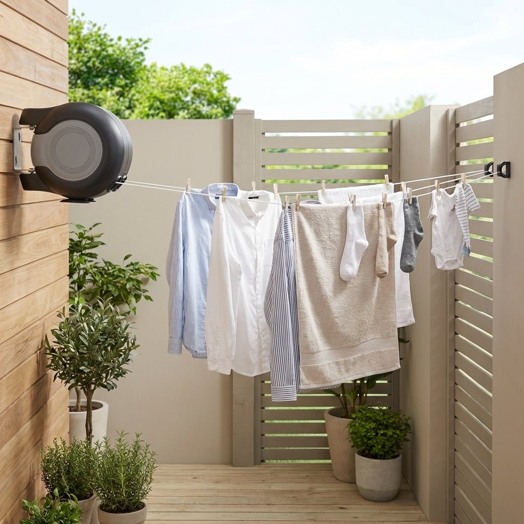 Retractable Washing Line-Home & Living-SA Products-Black-DREIBACH