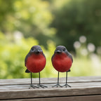 Robin Ornaments (2-Pack)-Garden & Outdoor-GloBrite-DREIBACH