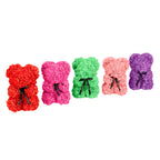 Rose Bear with Gift Box-Christmas Decor-TANNESS-Hot Pink-DREIBACH