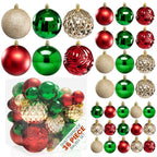 Shatterproof Christmas Bauble Set-Christmas Decor-Pelle & Sol-Gold-DREIBACH