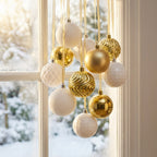 Shatterproof Christmas Bauble Set-Christmas Decor-Pelle & Sol-Gold-DREIBACH