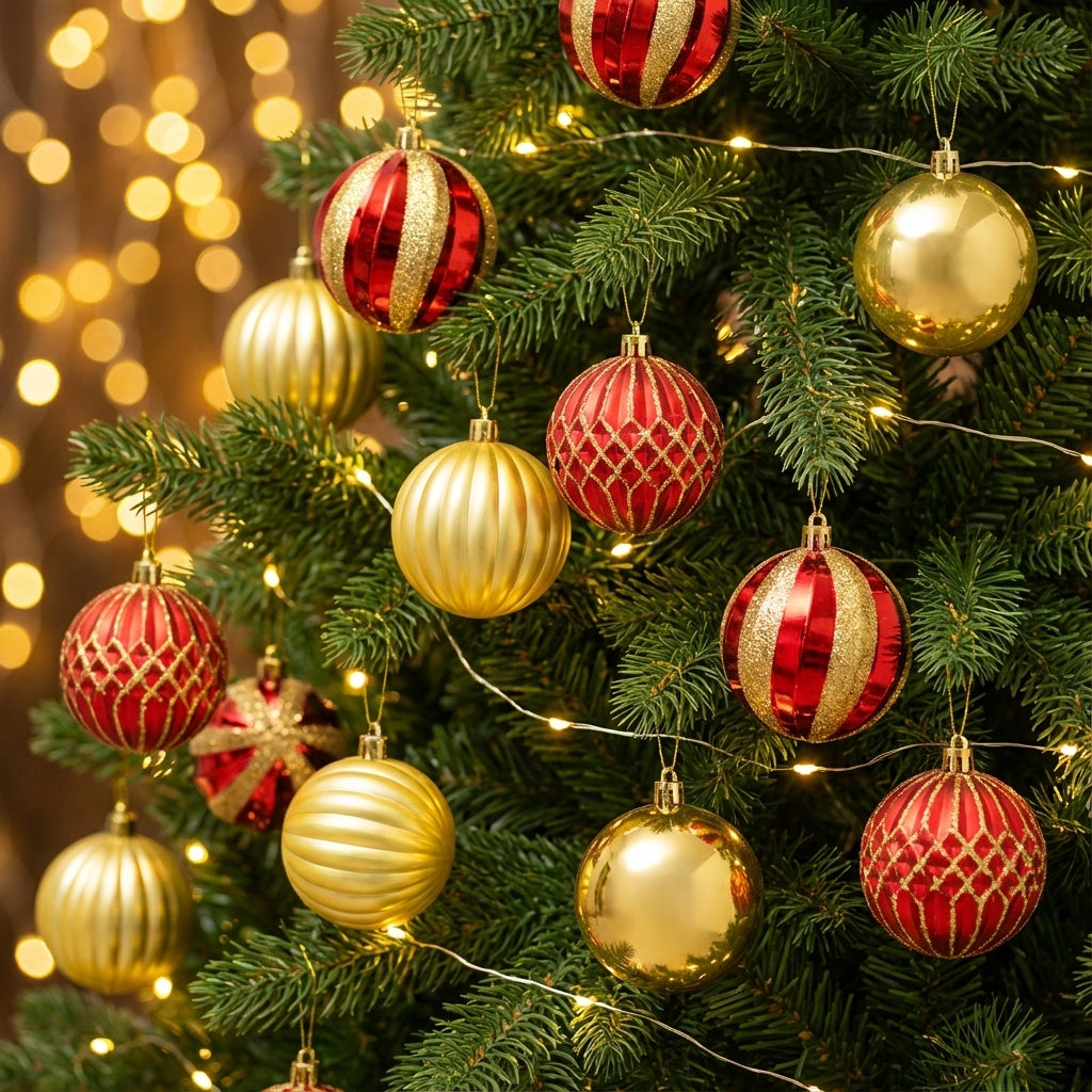 Shatterproof Christmas Baubles Set