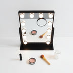 Small Hollywood Makeup Mirror-Home & Living-GloBrite-Black - 9 LED-DREIBACH
