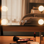 Small Hollywood Makeup Mirror-Home & Living-GloBrite-Black - 9 LED-DREIBACH