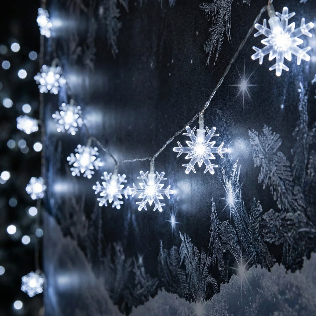 Snowflake Fairy Lights-Christmas Decor-GloBrite-DREIBACH