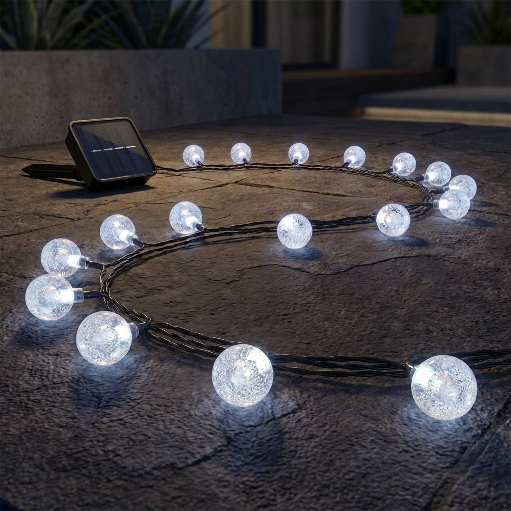 Solar Crystal Ball String Lights-Garden & Outdoor-GloBrite-Warm White-DREIBACH