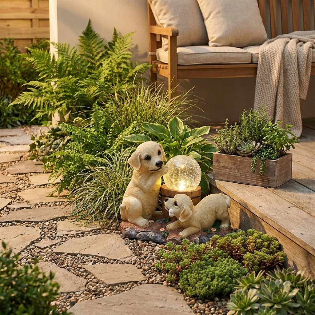 Solar Labrador Ornaments-Garden & Outdoor-GloBrite-DREIBACH