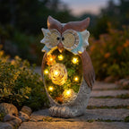 Solar Owl Ornament-Garden & Outdoor-GloBrite-DREIBACH
