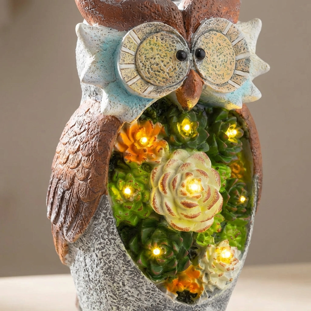 Solar Owl Ornament-Garden & Outdoor-GloBrite-DREIBACH