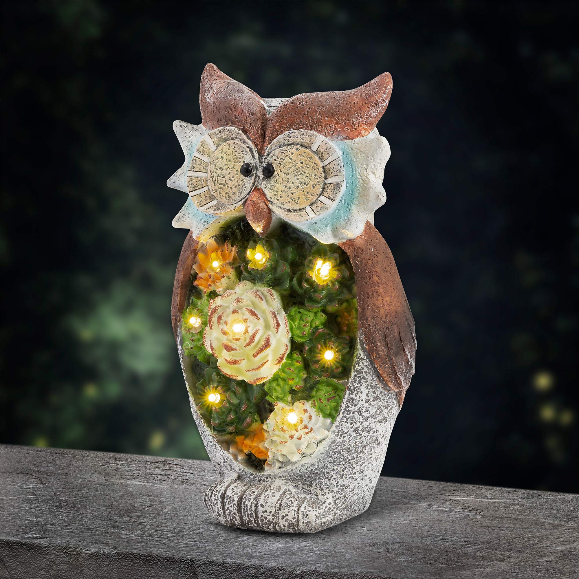 Solar Owl Ornament-Garden & Outdoor-GloBrite-DREIBACH