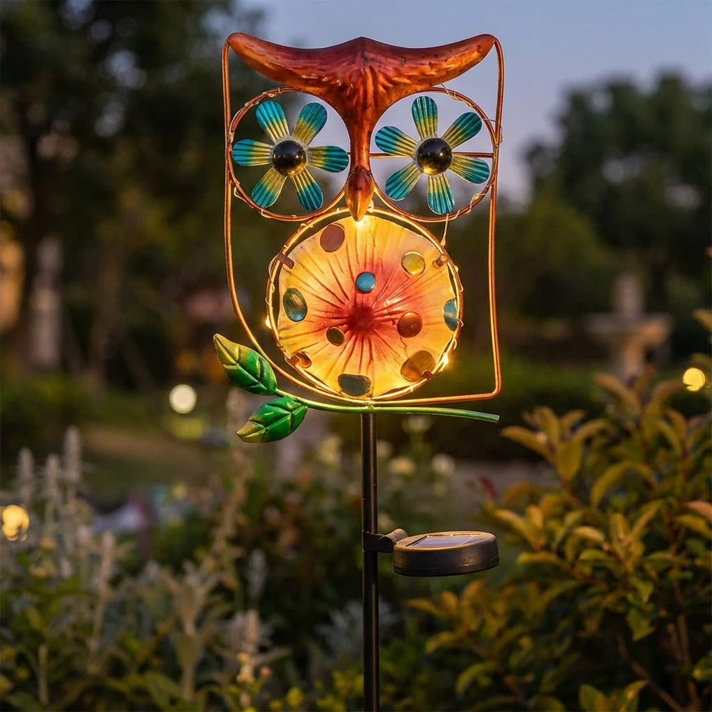 Solar Owl Wind Spinner-Garden & Outdoor-GloBrite-DREIBACH