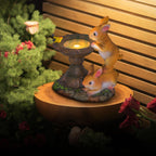 Solar Rabbits & Bird Statue-Garden & Outdoor-GloBrite-DREIBACH