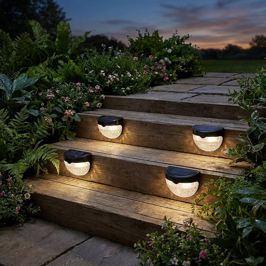 Solar Staircase Lights-Garden & Outdoor-GloBrite-4 Pack-DREIBACH