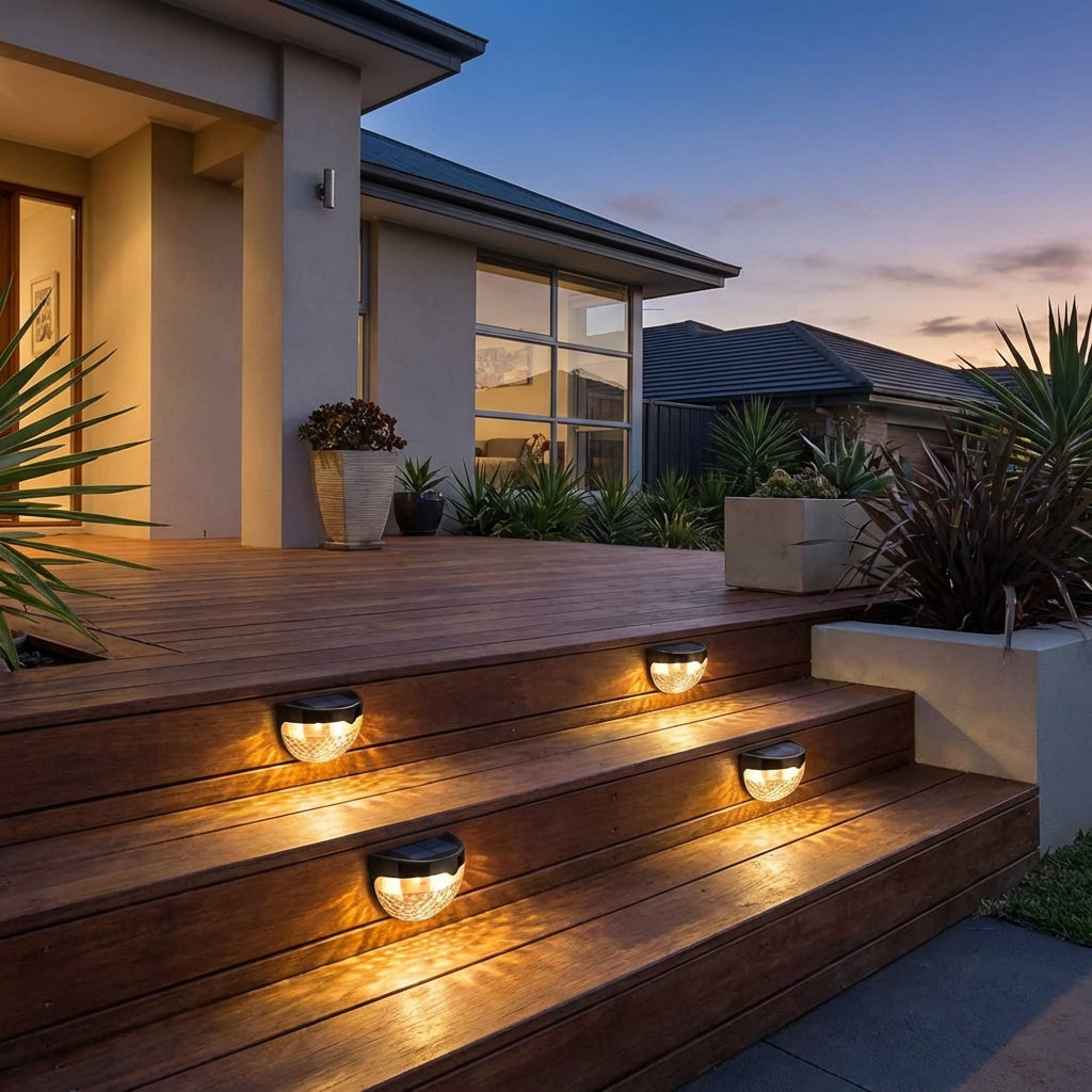 Solar Staircase Lights-Garden & Outdoor-GloBrite-4 Pack-DREIBACH