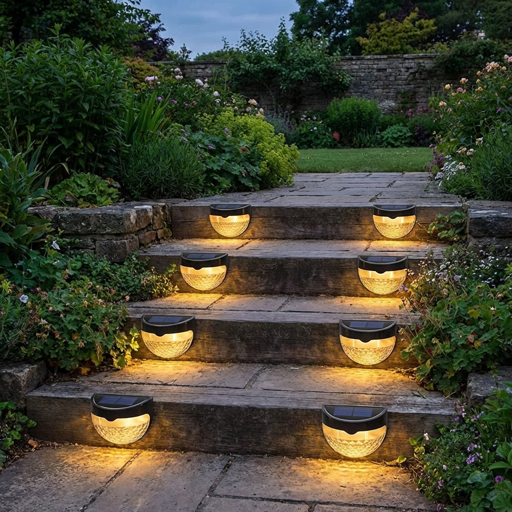 Solar Staircase Lights-Garden & Outdoor-GloBrite-8 Pack-DREIBACH