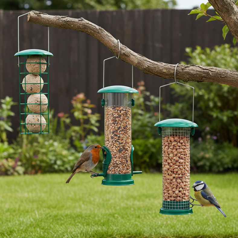 Squirrel-Proof Bird Feeder Set