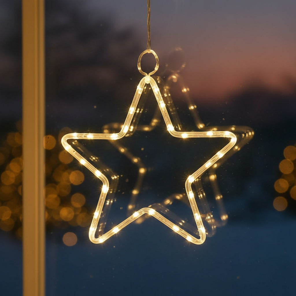 Star LED Curtain Window Lights-Home & Living-GloBrite-DREIBACH