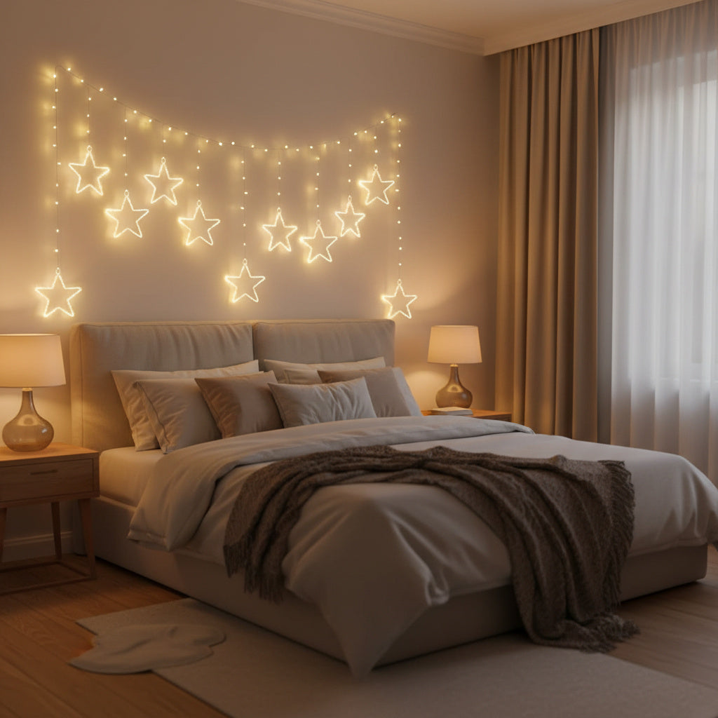 Star LED Curtain Window Lights-Home & Living-GloBrite-DREIBACH