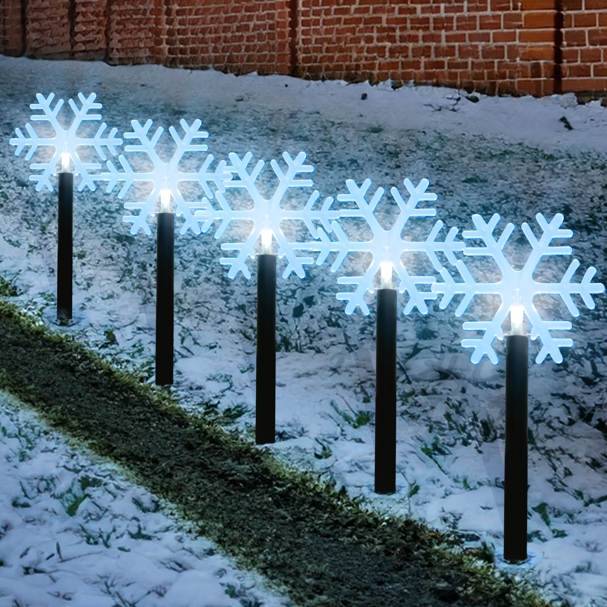 Stars/Snowflake Pathway Lights-Garden & Outdoor-GloBrite-Star-DREIBACH
