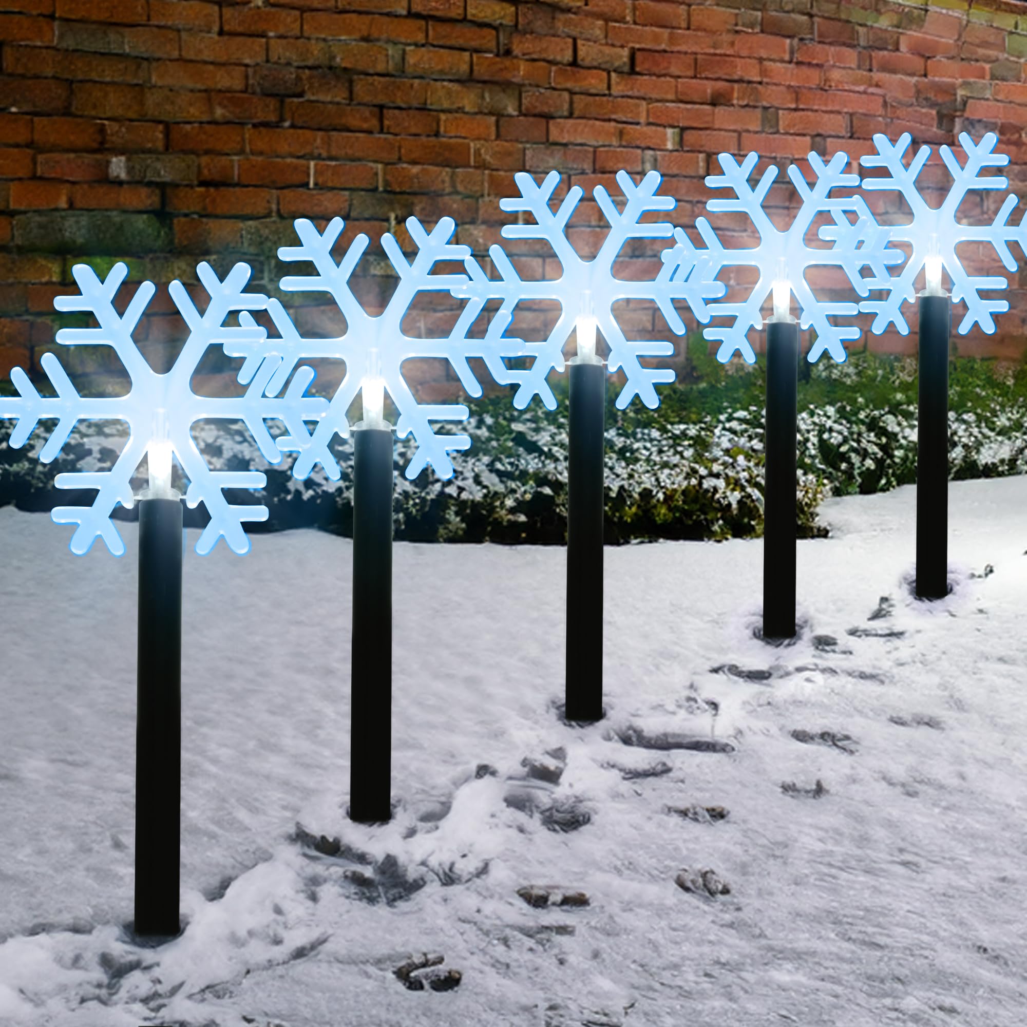 Stars/Snowflake Pathway Lights-Garden & Outdoor-GloBrite-Star-DREIBACH